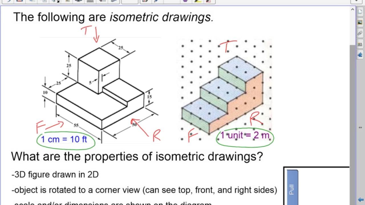 how to draw isometric view